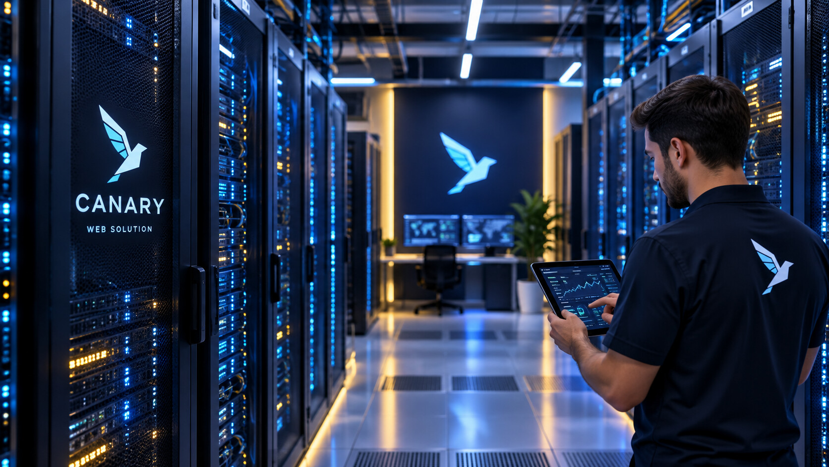 Canary Web Solution systems monitored and data centre operations